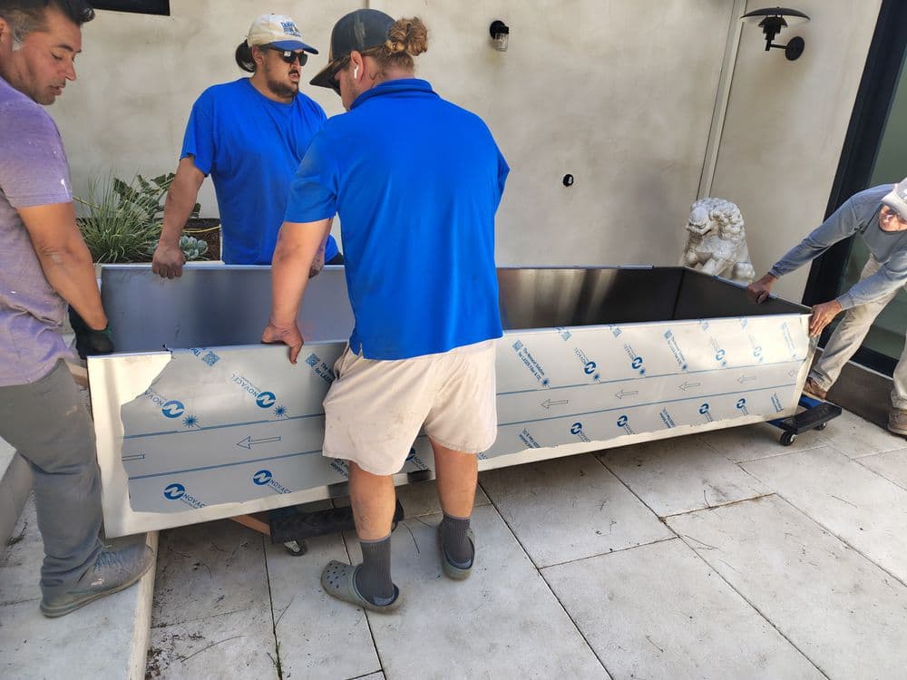 Gallery photos for Custom Fountain Basin Installation in Malibu: Image #8