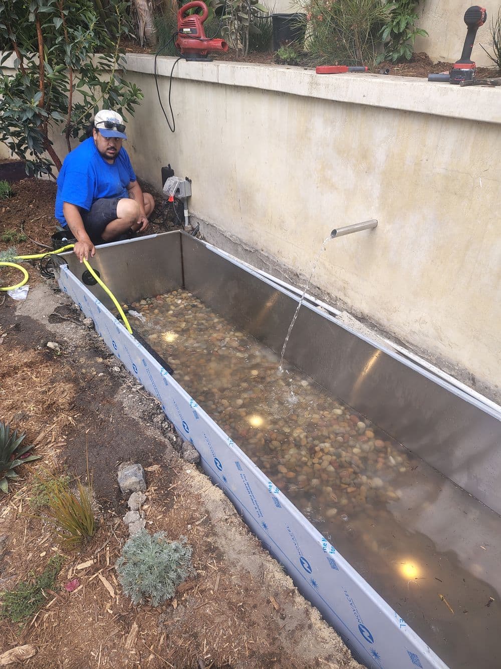 Gallery photos for Custom Fountain Basin Installation in Malibu: Image #14