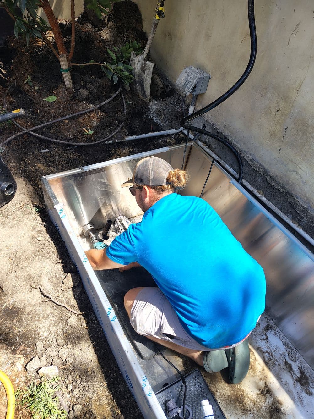 Gallery photos for Custom Fountain Basin Installation in Malibu: Image #9