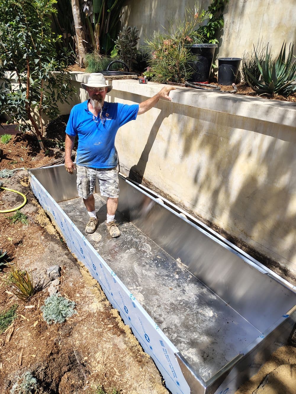 Gallery photos for Custom Fountain Basin Installation in Malibu: Image #10