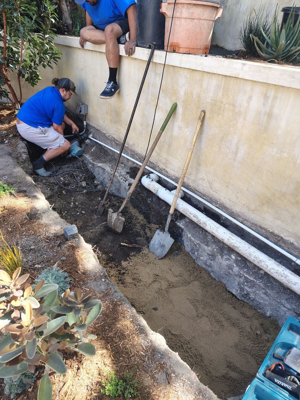 Gallery photos for Custom Fountain Basin Installation in Malibu: Image #5