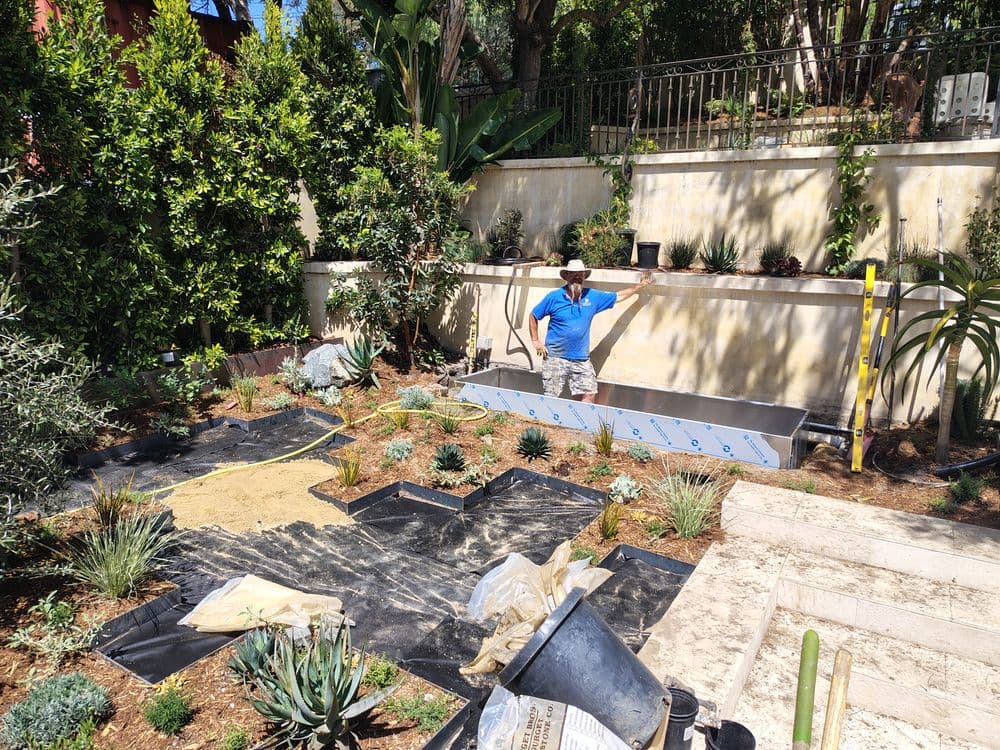 Gallery photos for Custom Fountain Basin Installation in Malibu: Image #12
