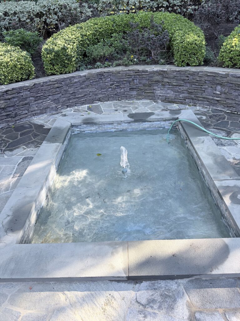 Formal fountain clean out: after