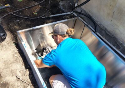 Gallery photos for Custom Fountain Basin Installation in Malibu: Image #9
