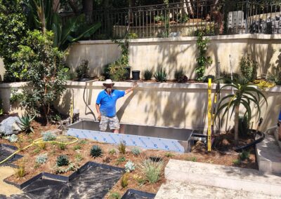 Gallery photos for Custom Fountain Basin Installation in Malibu: Image #11