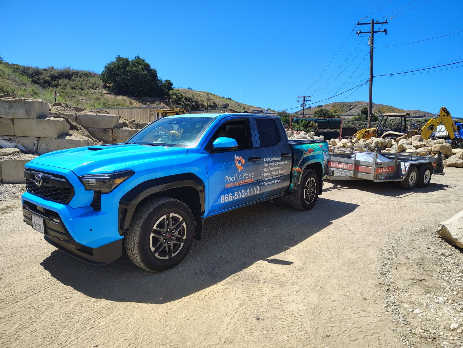 Gallery photos for New Truck Boosts Pacific Pond Work Efficiency: Image #1